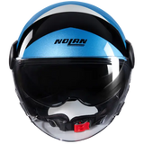 NOLAN N21 Visor Tangente 353 Jet Helmet Nero Azul Argento