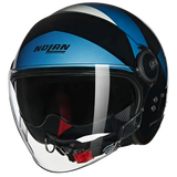 NOLAN N21 Visor Tangente 353 Jet Helmet Nero Azul Argento