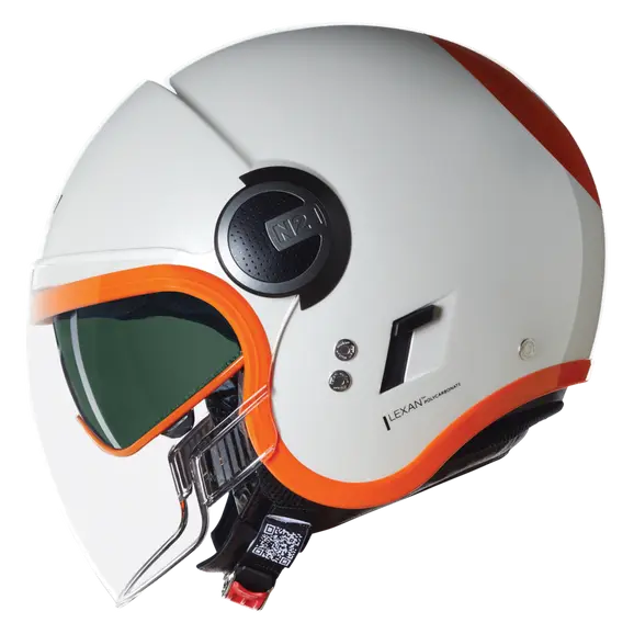 NOLAN N21 VISOR OCIO 347 Jet Helmet Pearl Arancione