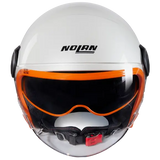 NOLAN N21 VISOR OCIO 347 Jet Helmet Pearl Arancione