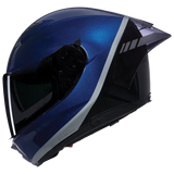 NOLAN VERNICIATURA SPECIALE 346 Full Face Helmet Blue Deep Blue Black Argento 