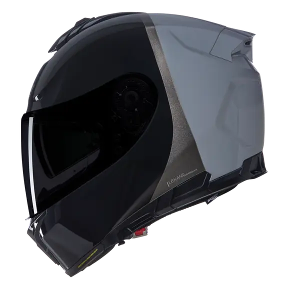 NOLAN N80-8 VERNICIATURA SPECIALE 343 INTEGRALE BLACK SILVER LIGHT BLUE HELMETS