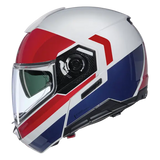 NOLAN N90-3 ROBOTO 345 Modular Helmet Bianco Rosso Blue