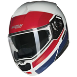 NOLAN N90-3 ROBOTO 345 Modular Helmet Bianco Rosso Blue