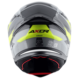 AXOR HUNTER CORNET FULL FACE MOTORCYCLE HELMET BLACK MATTE_FLUORESCENT YELLOW