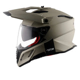 AXOR X-CROSS SPORT DUAL VISOR MOTORCYCLE HELMET SAND MATTE