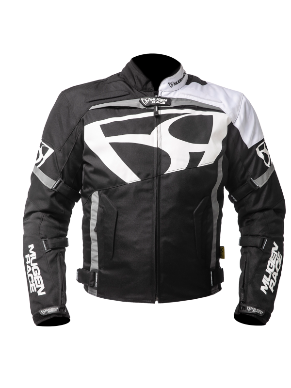 MUGENRACE AGGRESSORE-T Moto Textil Chaqueta Blanco Negro