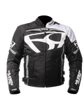 MUGENRACE AGGRESSORE-T Moto Textil Chaqueta Blanco Negro