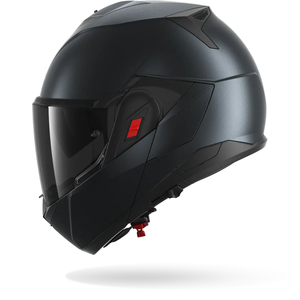 SHARK OXO Dark Shadow Modular Casco de Moto Estera de acero azul mate