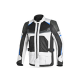 BELA Onsaker Motorcycle Textile Jacket White Black Blue