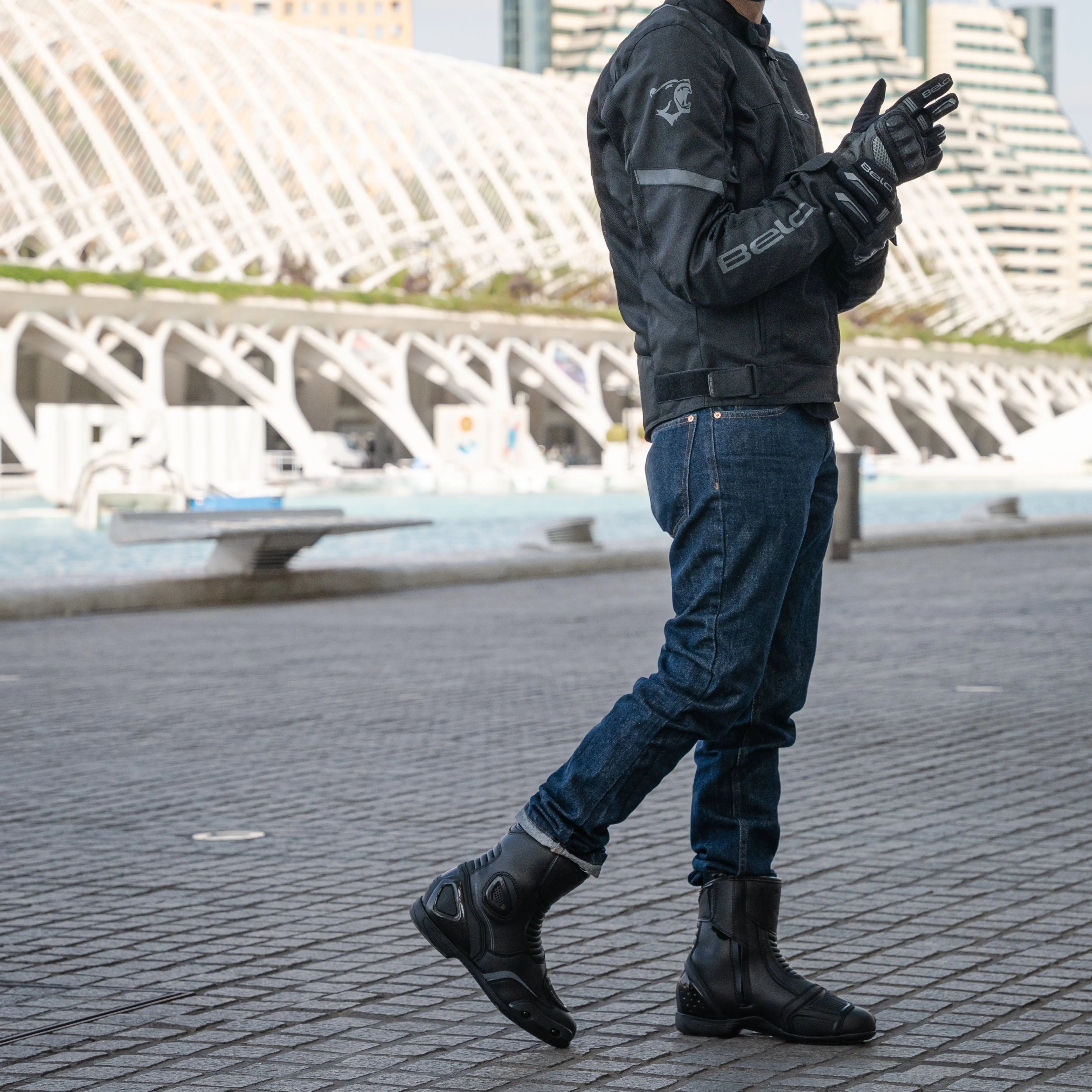 BELA Faster 2.0 Motorcycle Racing Boots Black