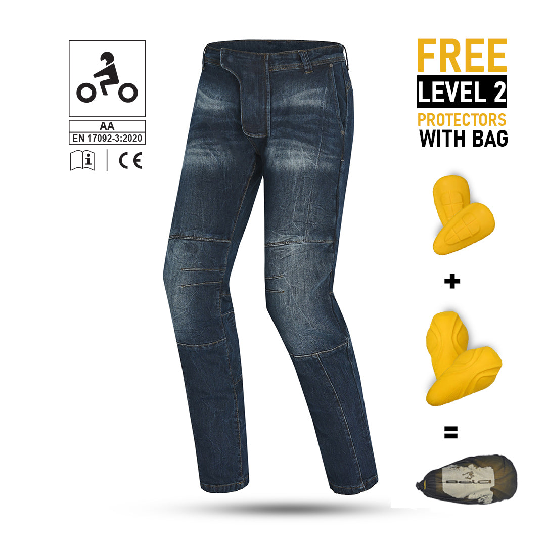 BELA PARKER MOTORCYCLE CE APROBADO JEANS BLUE