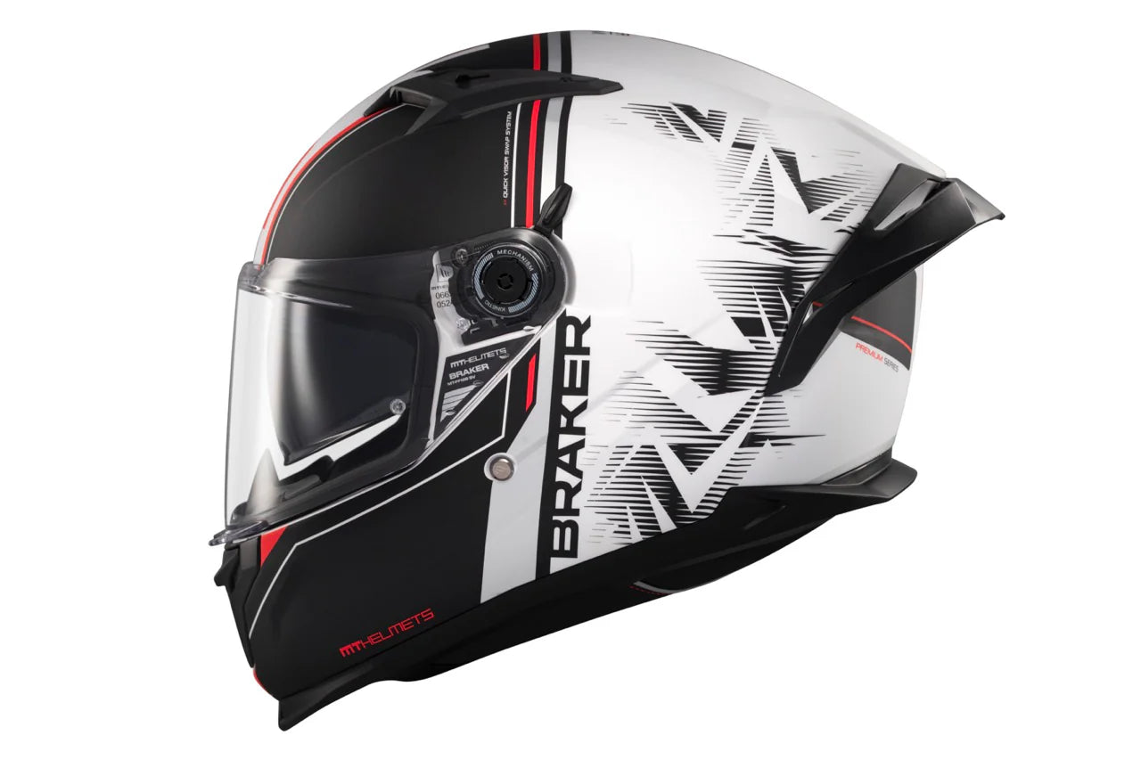 MT Braker SV Charm A1 Sport Full Face Motorcycle Helmet Matte