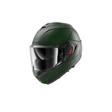 SHARK OXO BLANK MOTOCICLETA ABATIBLE CASCO VERDE OSCURO