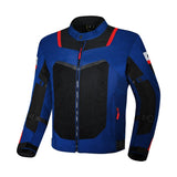 R-TECH SPIRAL MESH MEN MOTORCYCLE SUMMER JACKET NAVY BLUE BLACK