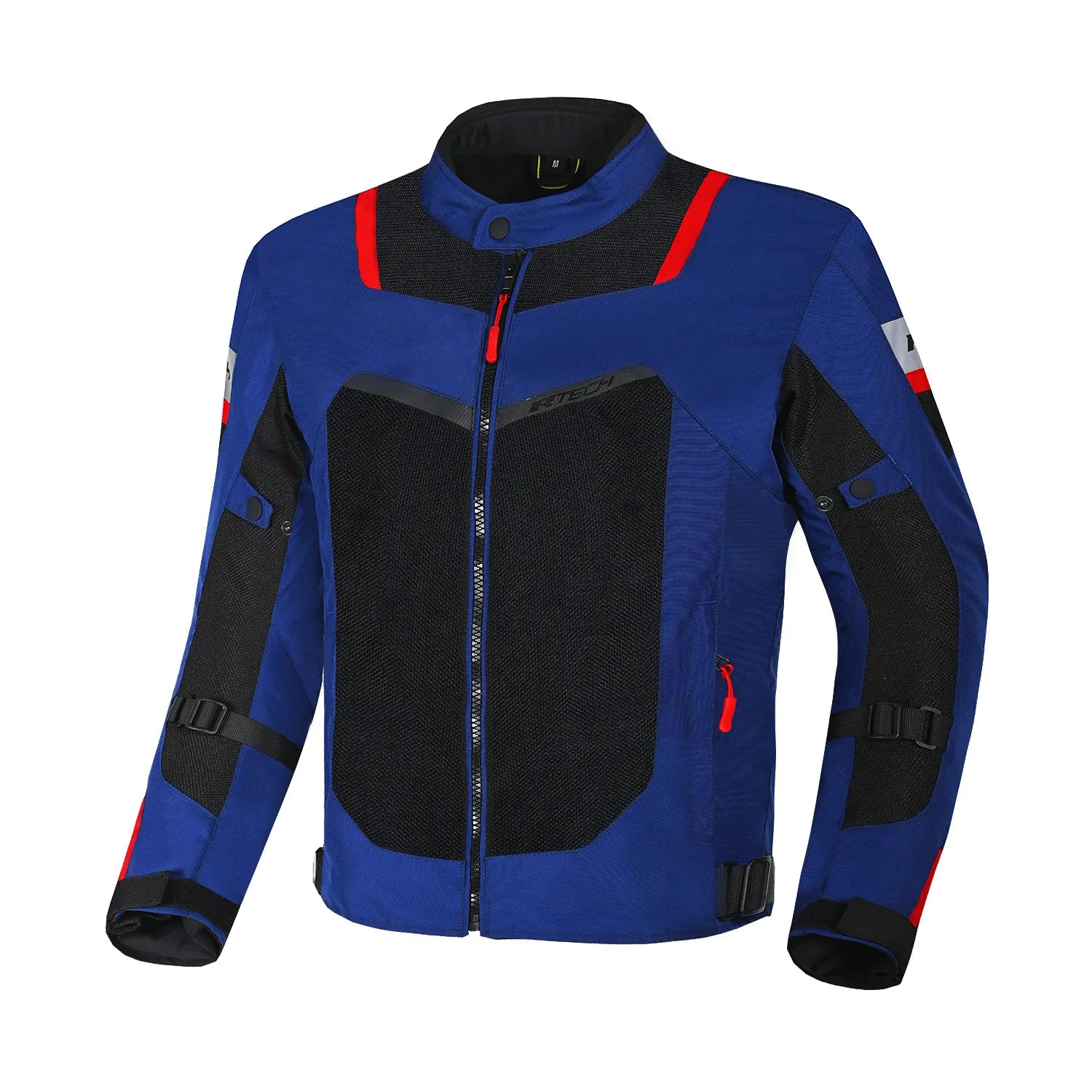 R-TECH SPIRAL MESH MEN MOTORCYCLE SUMMER JACKET NAVY BLUE BLACK