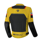 R-TECH SPIRAL MESH MEN MOTORCYCLE TEXTILE SUMMER JACKET OLIVE BLACK