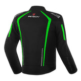 R-TECH MARSHAL WINTER MOTORCYCLE TEXTILE JACKET BLACK GREEN