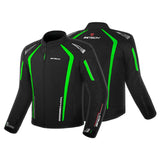 R-TECH MARSHAL WINTER MOTORCYCLE TEXTILE JACKET BLACK GREEN