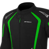 R-TECH MARSHAL WINTER MOTORCYCLE TEXTILE JACKET BLACK GREEN
