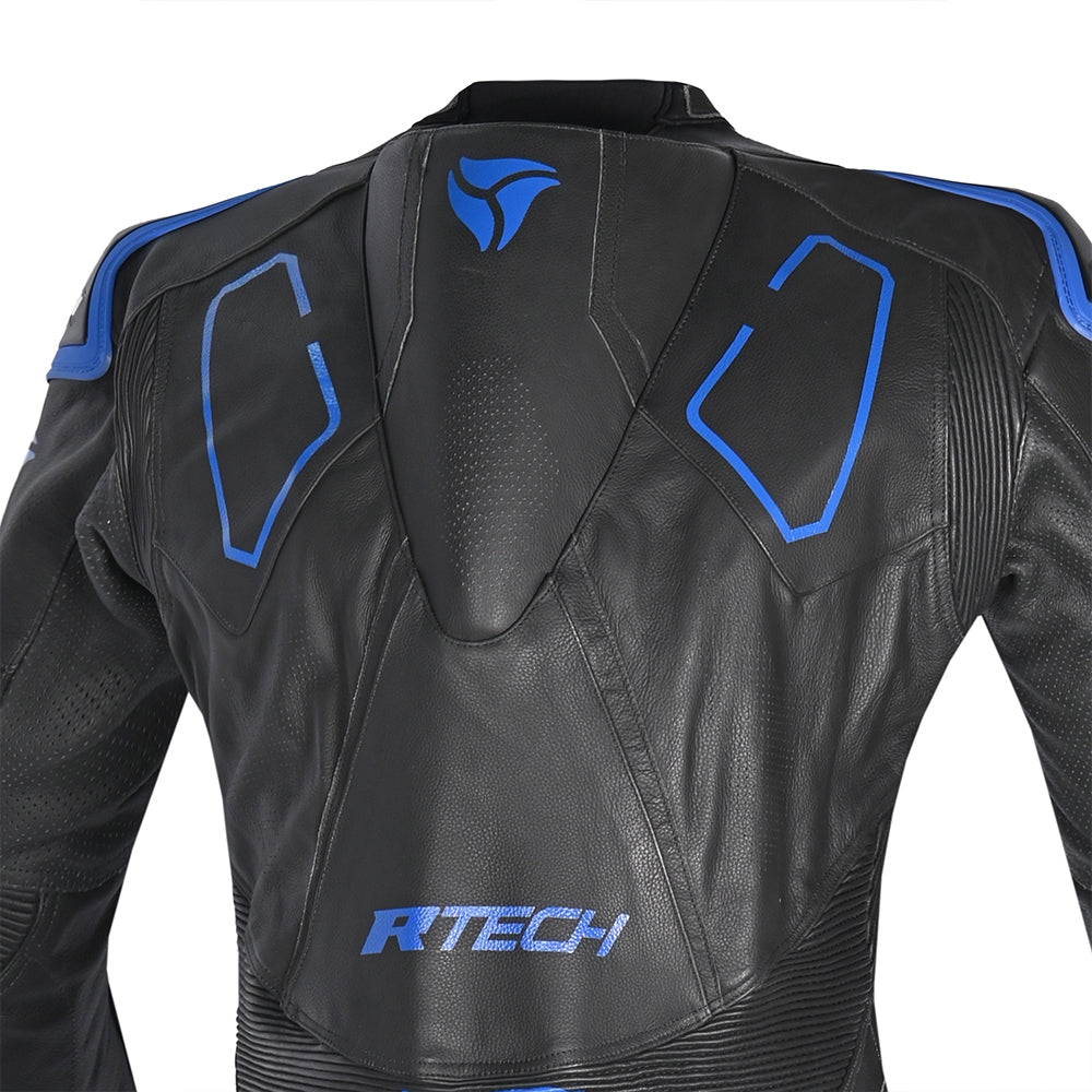 R-TECH Rising Star 1 PC Mix Kangroo Motorcycle Suit Black Blue
