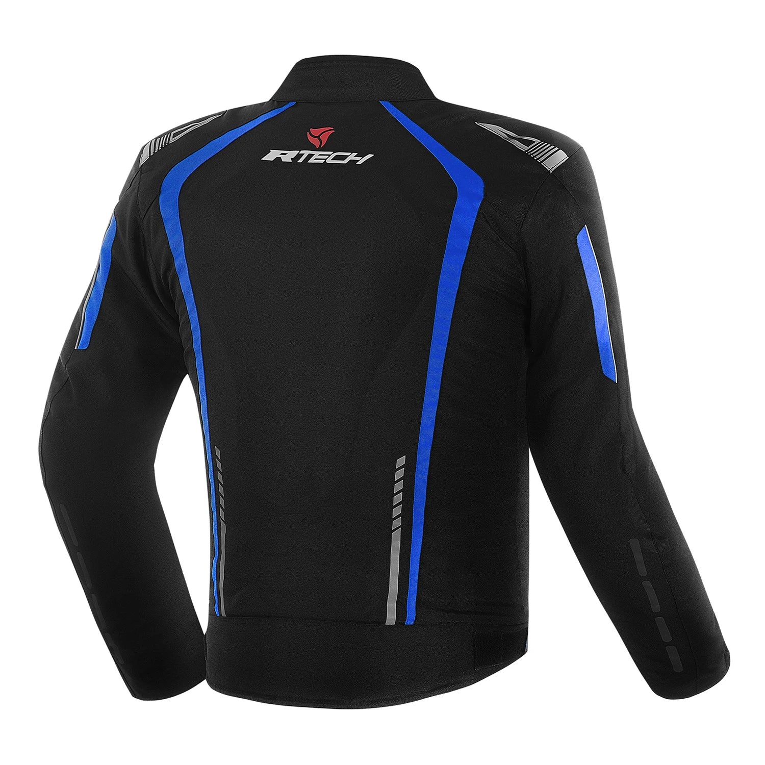 R-TECH MARSHAL MEN MOTORCYCLE TEXTILE JACKET BLACK BLUE