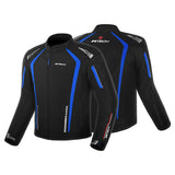 R-TECH MARSHAL MEN MOTORCYCLE TEXTILE JACKET BLACK BLUE