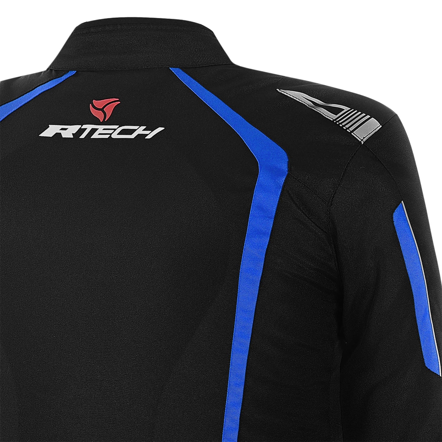 R-TECH MARSHAL MEN MOTORCYCLE TEXTILE JACKET BLACK BLUE