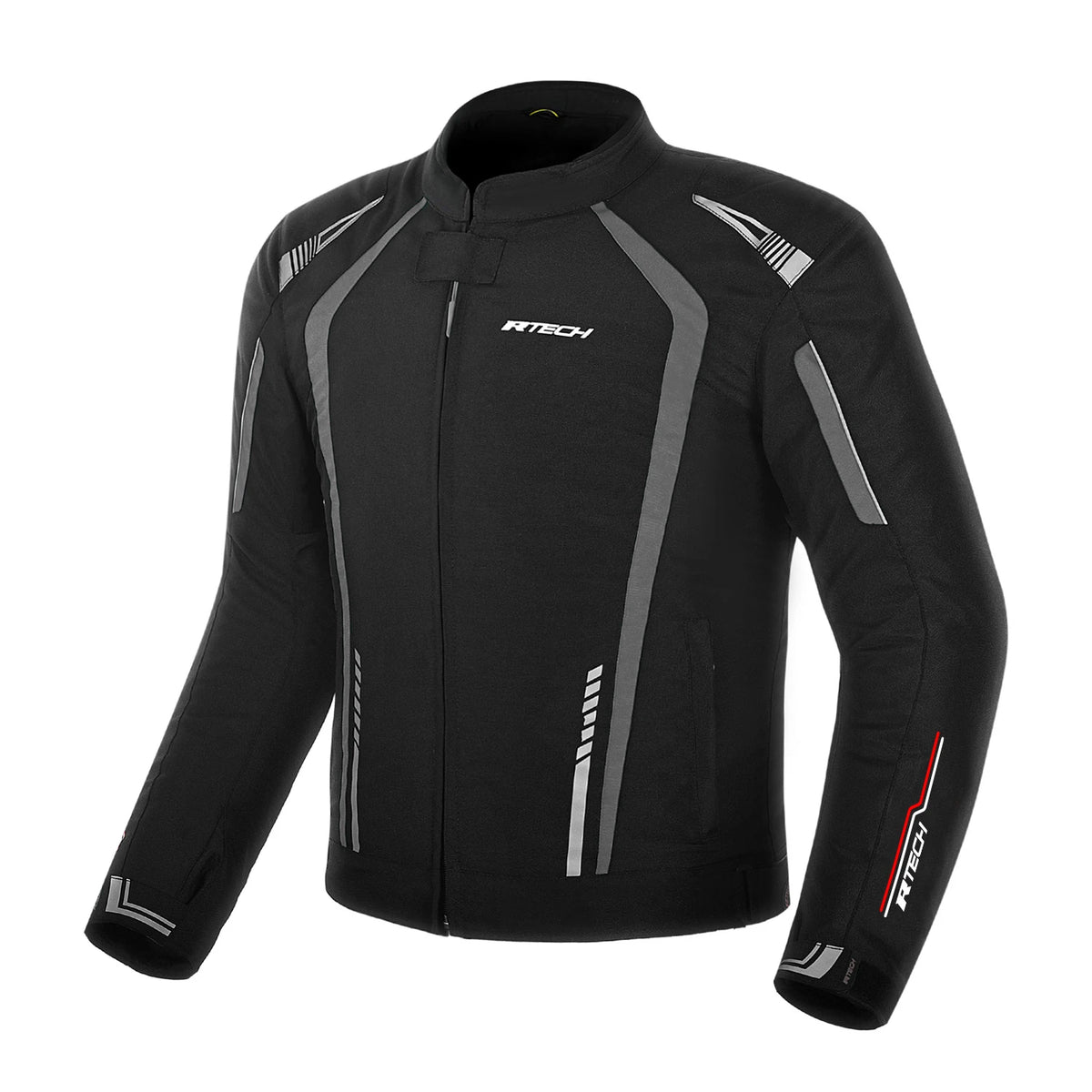 R TECH MARSHAL TEXTILE MOTORCYCLE JACKET BLACK GREY