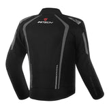 R TECH MARSHAL TEXTILE MOTORCYCLE JACKET BLACK GREY