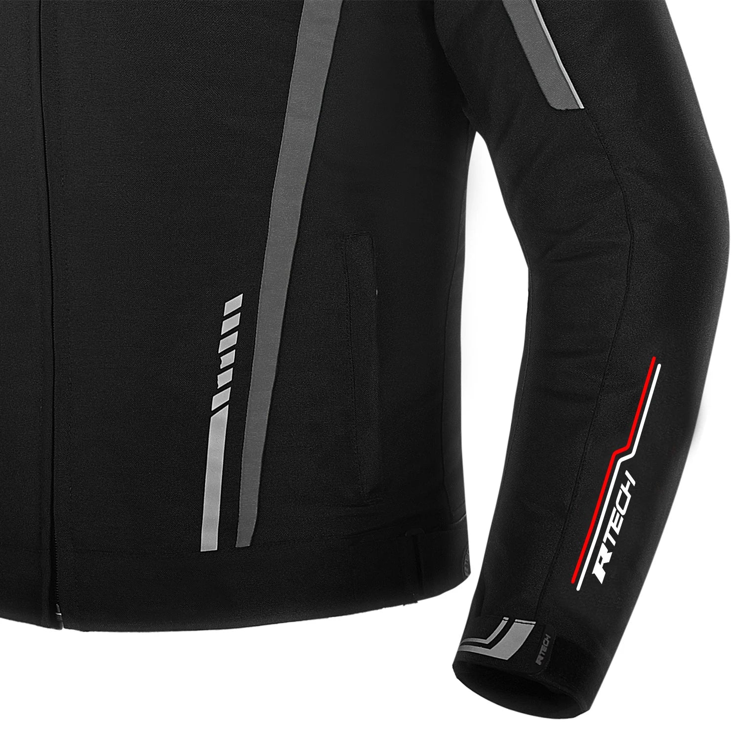 R TECH MARSHAL TEXTILE MOTORCYCLE JACKET BLACK GREY