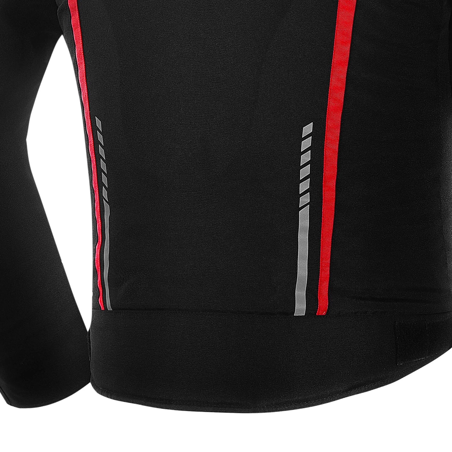 R-TECH MARSHAL MEN MOTORCYCLE TEXTILE JACKET BLACK RED