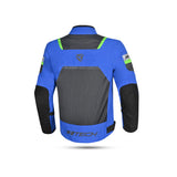 R-TECH SPIRAL MESH MOTORCYCLE JACKET BLUE GRAY GREEN