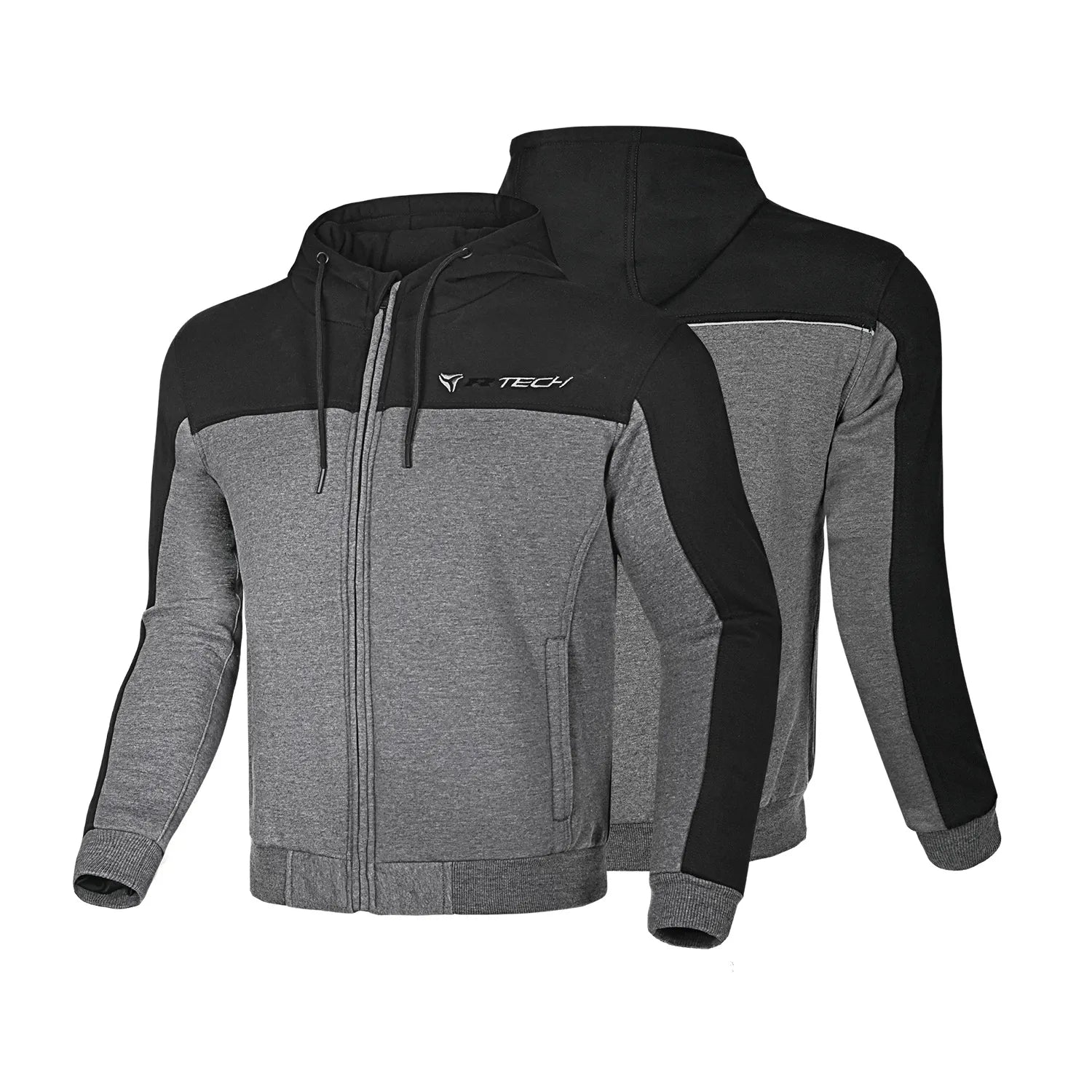 R-TECH SUSPENSION HOMBRE MOTO SUDADERA NEGRO GRIS