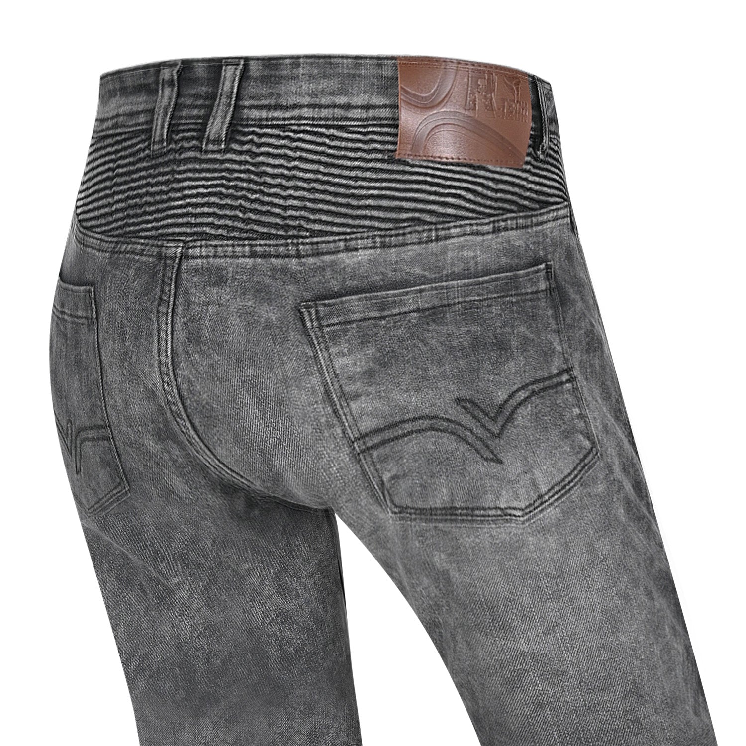 R-TECH VALENCIA WOMEN'S MOTORCYCLE DENIM JEANS RANDOM BLACK