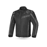 R-Tech Knight Rider Short Motorcycle Racing Jacket Black Dark Grey