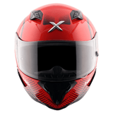 AXOR HUNTER SPEAR FULL FACE MOTORCYCLE HELMET BLACK_RED