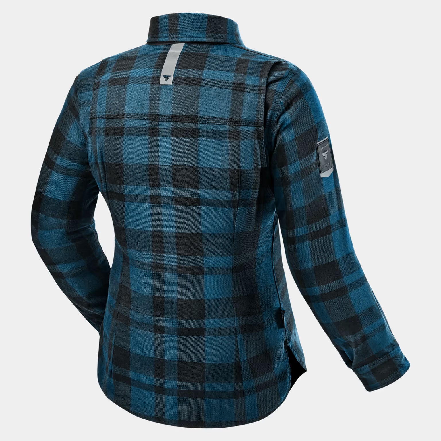 SHIMA RENEGADE 2.0 LADY MOTORCYCLE CHECKED SHIRT BLUE
