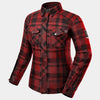 SHIMA RENEGADE 2.0 LADY MOTORCYCLE CHECKED SHIRT RED