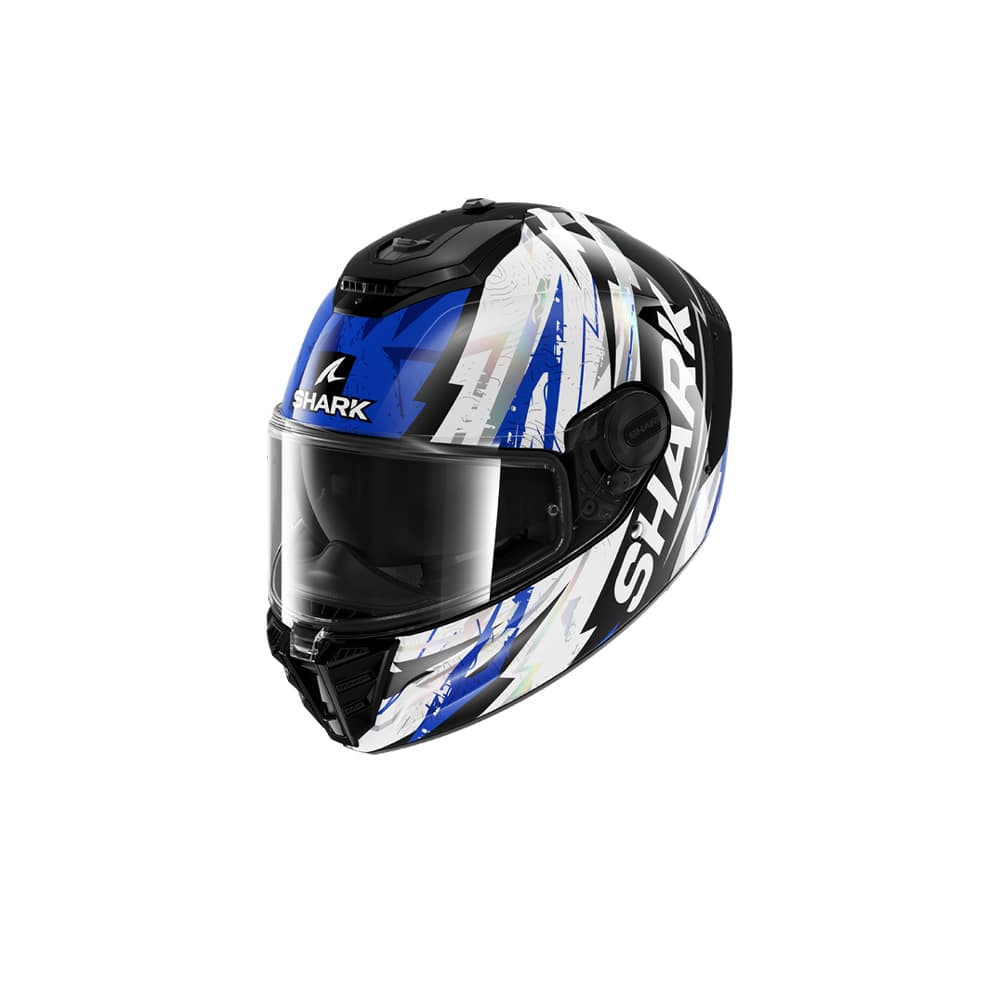 SHARK CASCO INTEGRAL SPARTAN RS HIBOLT Negro Azul Cromado