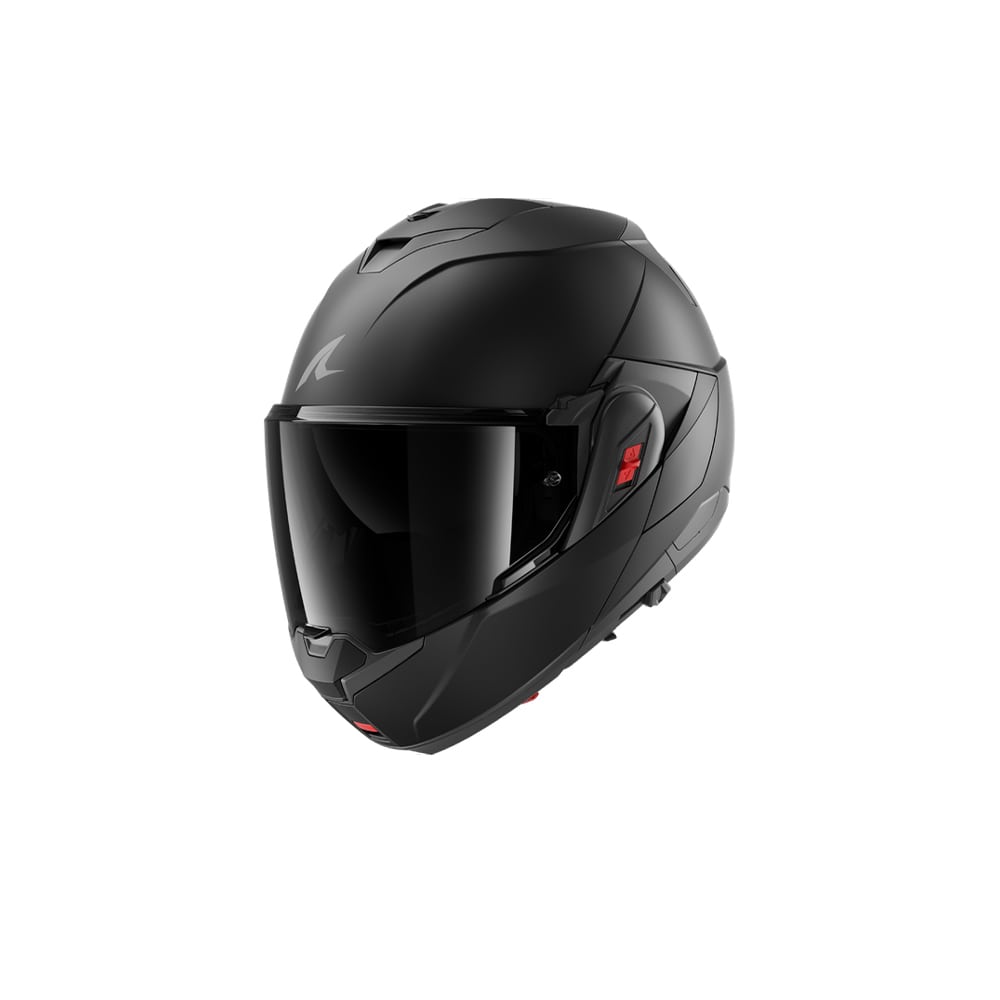 SHARK OXO DARK SHADOW ABATIBLE CASCO NEGRO MATE