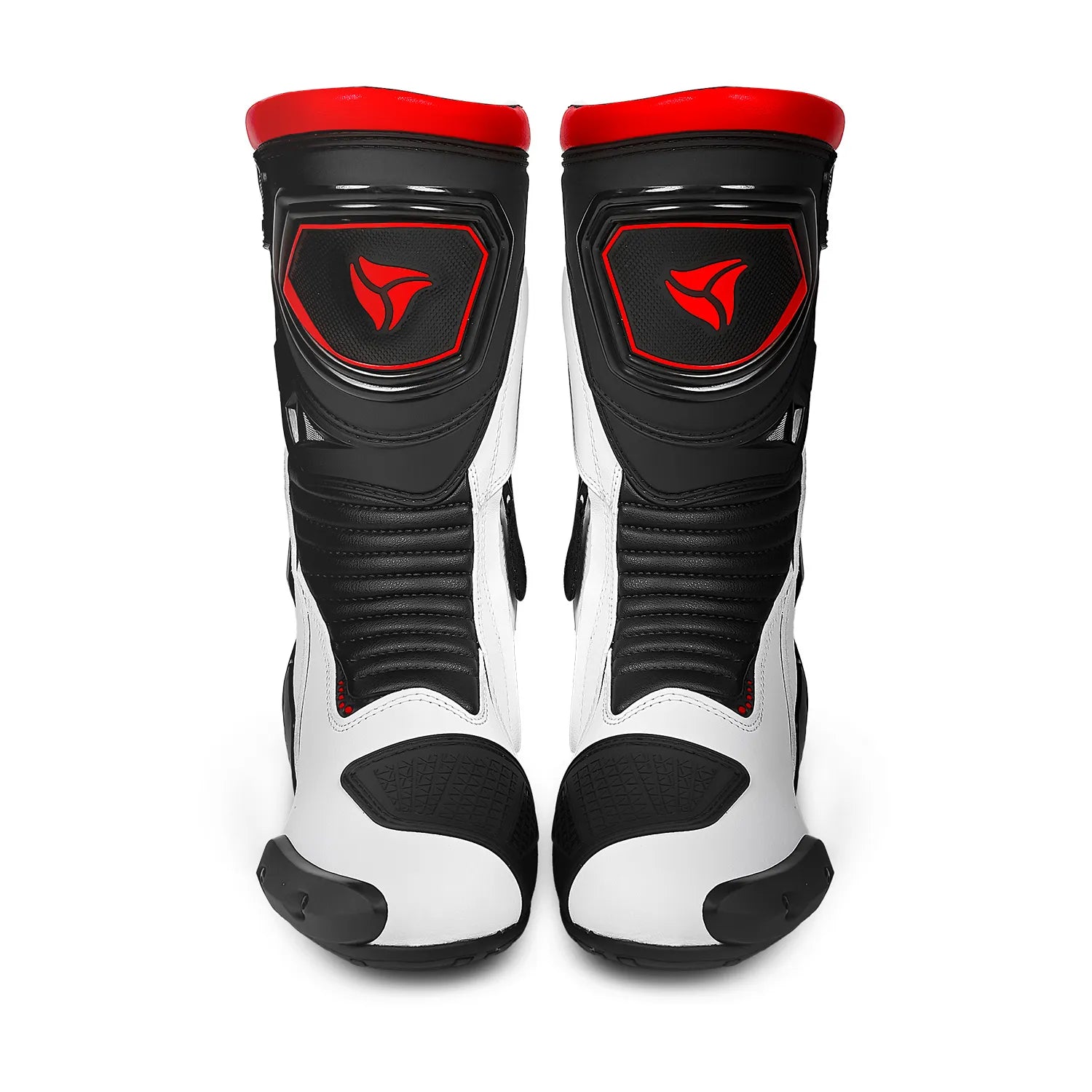 R-TECH Tornado 2.0 WP Motorcycle Leather Boots Black White Red