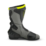 R-TECH Tornado 2.0 Motorcycle Leather Boots Black Grey Fluor Yellow