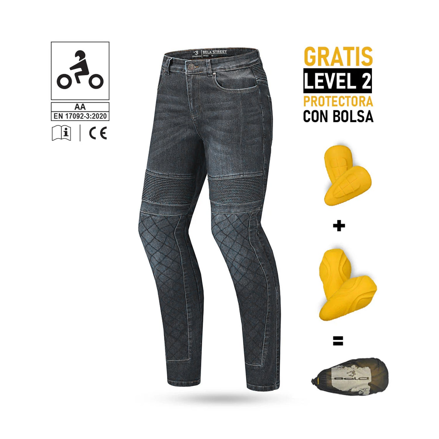 R Tech Valencia 30L Denim Jeans Black