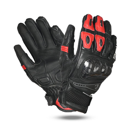 BELA Rocket Short - Racing Gloves - Black Red 
