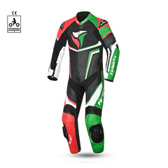 R Tech Hawk 1PC Motorcycle Racing Suit Green Black Red White