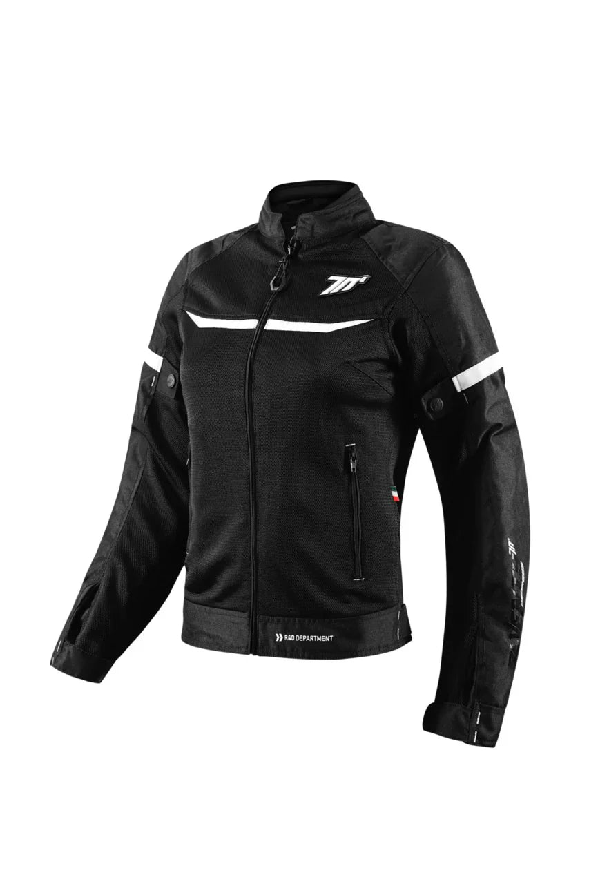 Seventy Sd-jr30.2 Mojave Women Summer Motorcycle Racing Jacket Black/white