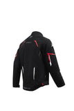 SEVENTY SD-JR65 Piston Street Riding Black & Red Motorcycle Jacket