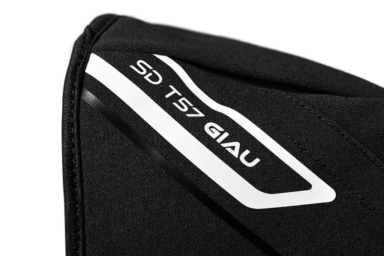 SEVENTY SD-T57 GIAU Men's Long Motorcycle Gloves Black/White