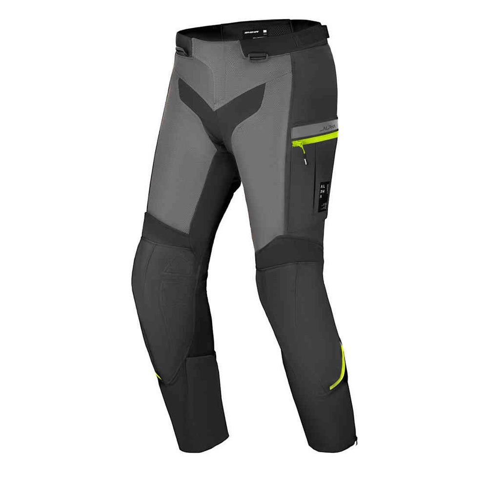 SHIMA ALPHA MEN'S TOURING PANTS BLACK/GREY/YELLOW